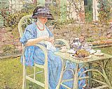 Famous Breakfast Paintings - Breakfast in the Garden